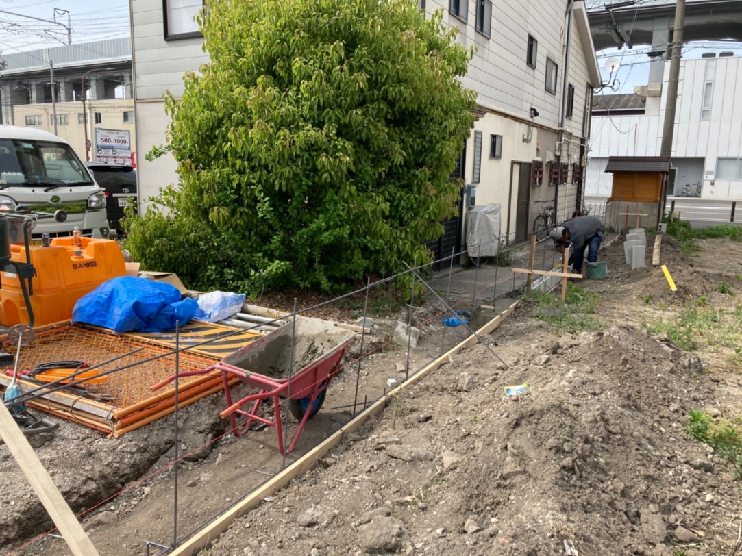 京都市南区　ブロック・フェンス工事　画像：2