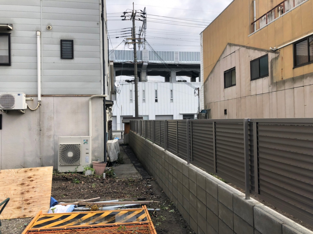 京都市南区　ブロック・フェンス工事　画像：5