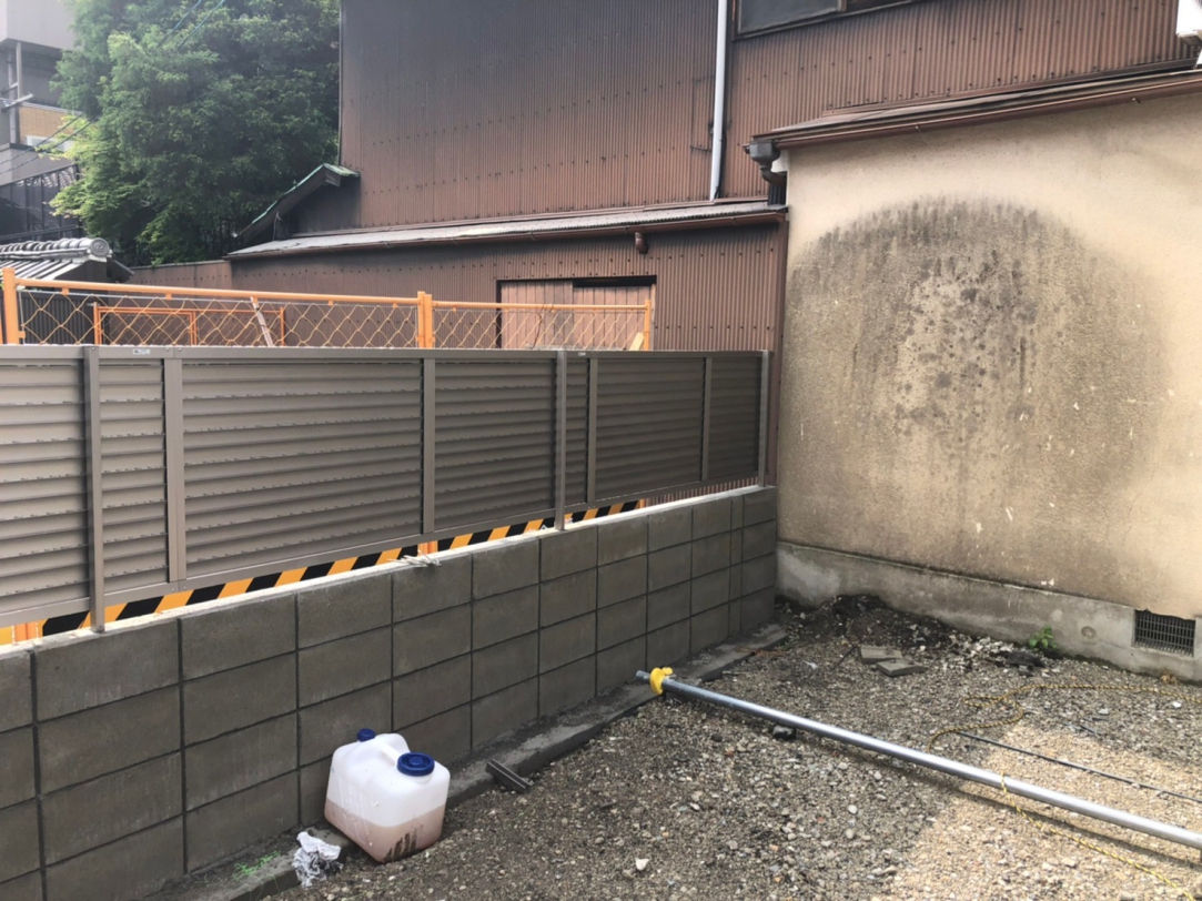 京都市南区　ブロック・フェンス工事　画像：7