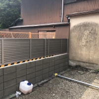 京都市南区　ブロック・フェンス工事　画像：7